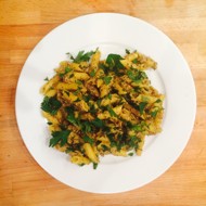 Пенне с песто из вяленых помидоров