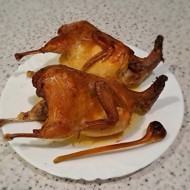 Перепела в духовке с апельсином