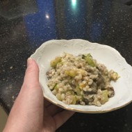 Перлотто с овощами и зеленью