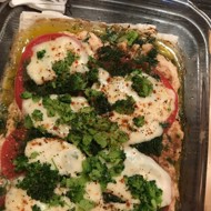 Пицца на мясном корже