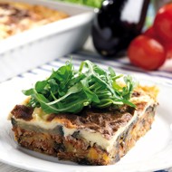 Пирог из баклажанов и мяса