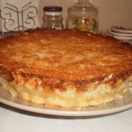 Пирог с ананасами под кокосовой заливкой «Райское наслаждение»