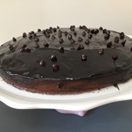 Пирог с бананами и глазурью