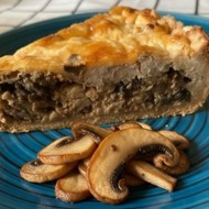 Пирог с курицей и грибами в духовке