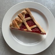 Пирог с малиной