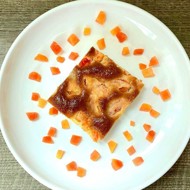 Пирог с папайей, киви и бананами