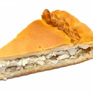 Пирог с рисом и мясом цыпленка в микроволновой печи