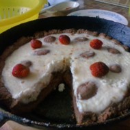 Пирог с творожным кремом