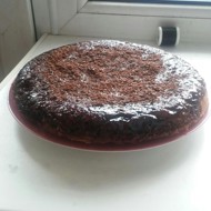 Пирог с вишней на коричневом сахаре