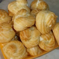 Пирожные заварные со сливочным кремом