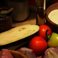 Пита с курицей и овощами