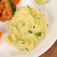 Пюре из картофеля и зеленой капусты