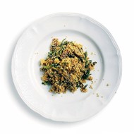 Плов из киноа с грибами