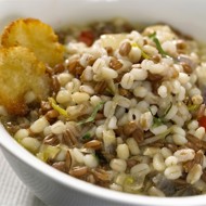 Плов  из перловки с луком