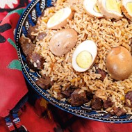 Плов с яйцом