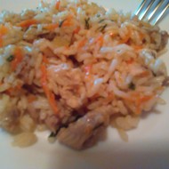 Плов с курицей на курином бульоне