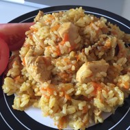 Плов с курицей на сковороде