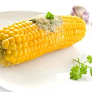 Початки кукурузы в лимонно-чесночной глазури