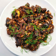 Подосиновики, обжаренные в сливочном масле с яйцом