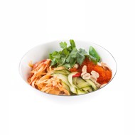 Поке с рисом, крабом и битыми огурцами