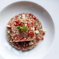 Полба с огурцом и гранатом от Фёдора Верина