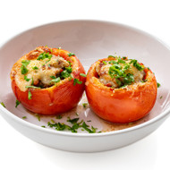 Помидоры с фаршем в духовке