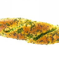 Постный хлеб с чесноком и петрушкой
