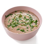 Постный крем-суп из красной фасоли