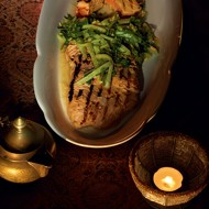 Пряная форель с огурцом