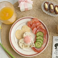 Простой романтический завтрак к 14 февраля