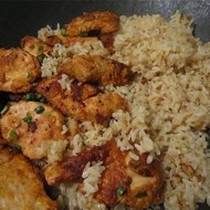 Пряное куриное филе с рисом по-магрибски