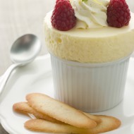 Пудинг с йогуртом и малиной