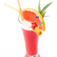 Пунш из красных апельсинов и красных грейпфрутов