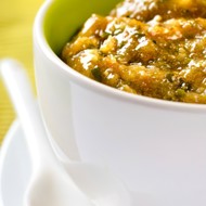 Пюре из крыжовника со сливками