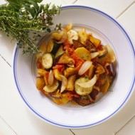 Рататуй с тыквой и орегано