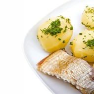Рыба отварная с картофелем