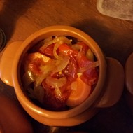 Рыба с баклажанами в горшочках