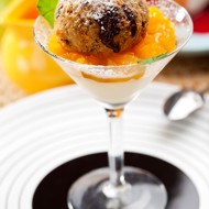 Рикотта с апельсиновым соусом