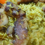 Рис карри в кокосовом молоке с курицей по-анирийски