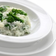 Рис с брокколи в сливочно-сырном соусе