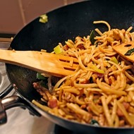 Рис с говядиной и грибами