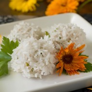 Рис с кинзой и лаймом