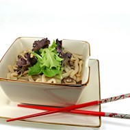 Рисовая лапша с грибами