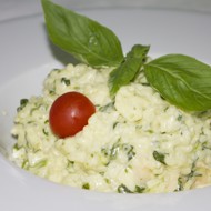 Ризотто «Гамбери» с креветками и шпинатом