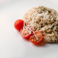 Ризотто из перловки с апельсиновой цедрой