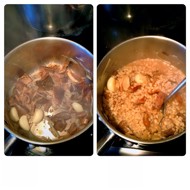 Ризотто из перловой крупы с белыми грибами