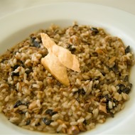 Ризотто с белыми грибами и пармезаном