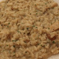 Ризотто с белыми грибами и трюфельной пастой