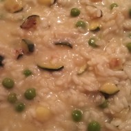 Ризотто с цукини и зеленым горошком