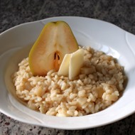 Ризотто с грушей и сыром пекорино